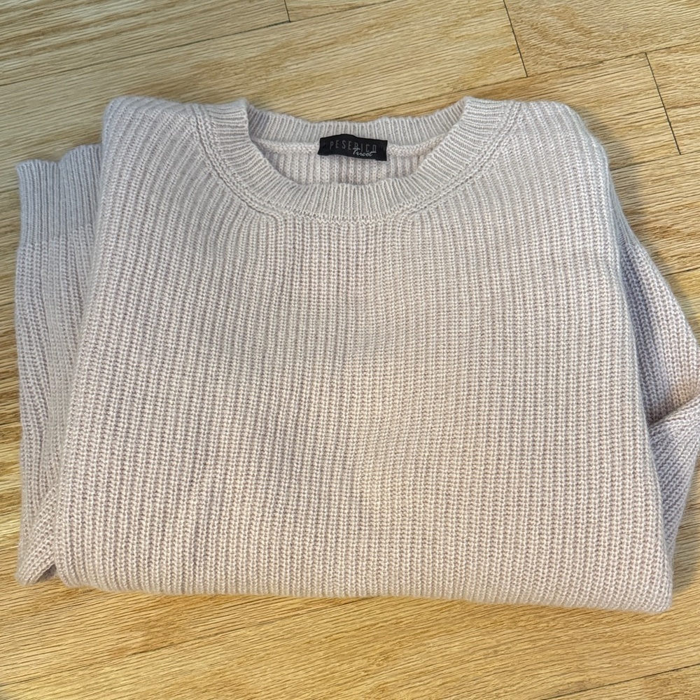 Peserico Tricot Blush Pink Sweater